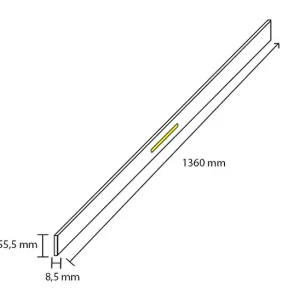 StairTech Reno LED -voorbereid onderlat 136cm Kensington Flitsaanbieding